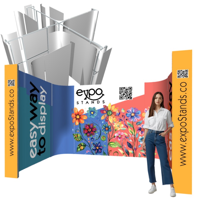 Backwalls publicitarios, muros portátiles para stands